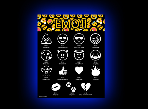 Glimmer Body Art - Emojis